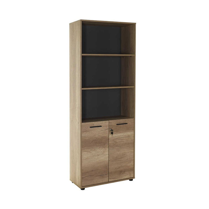 Hanah Home Nkt-552-Tt-1 Estantería en Nogal Claro Hanah Home Nkt-552-Tt-1 Estantería en Nogal Claro